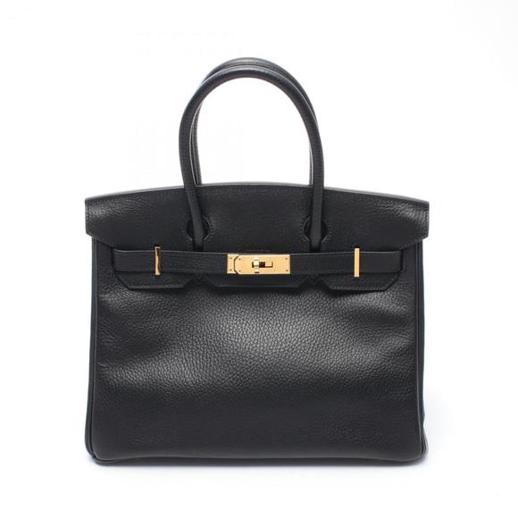 Hermes Birkin 30 Handbag, Leather, Ardennes, Women's, Black - Picture 1 of 8